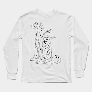 Dalmatian Sketch Long Sleeve T-Shirt